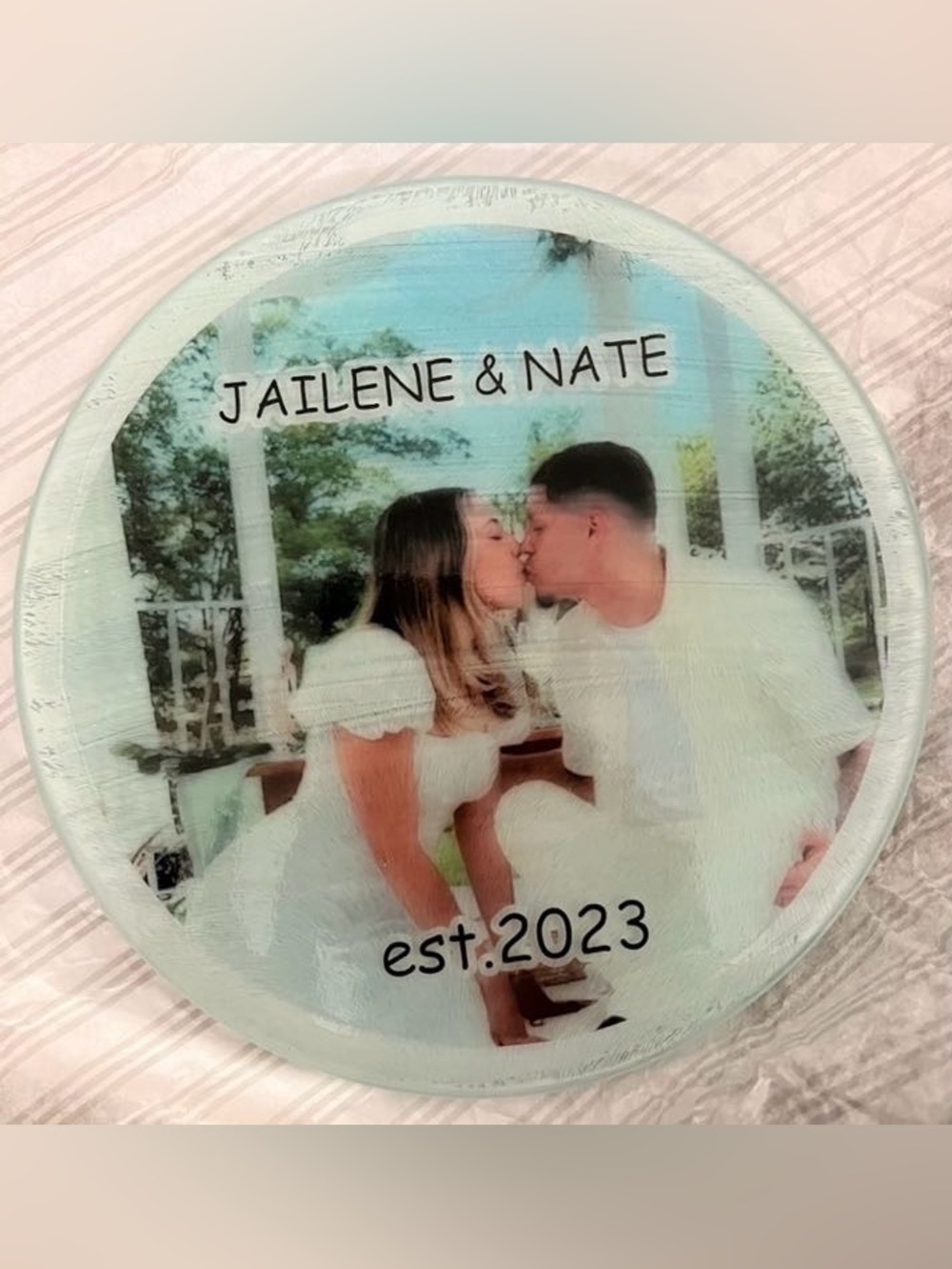 Personalized Round Photo Plaque